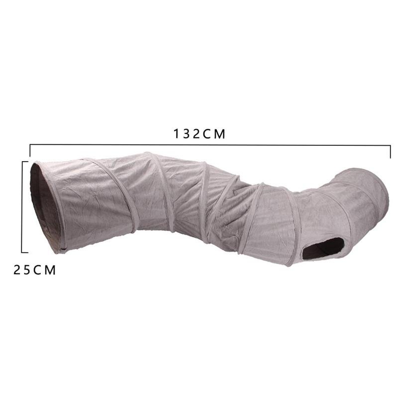 Collapsible Cat Tunnels Tube Interactive Toys Indoor for Large Cats