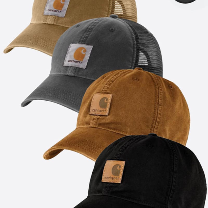 

CARHARTT США (1 + 1) Бейсболка Carhartt Odessa + Бейсболка Carhartt Buffalo Mesh (100289, 100286) 01. Odessa Ball Cap Asphalt
