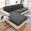 Solid Color Sofa Cushion Covers For Living Room Elastic Sofa Seat Cover Corner Couch Cover Slipcover Chair Protector