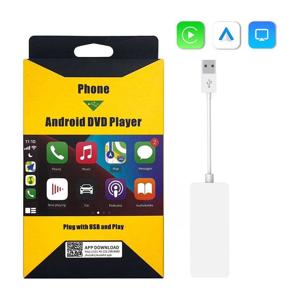 

USB-проводной/беспроводной CarPlay Dongle Проводной/беспроводной Android Auto Adapter Mirrorlink Bluetooth Auto Connect для автомобильной стереосистемы Android