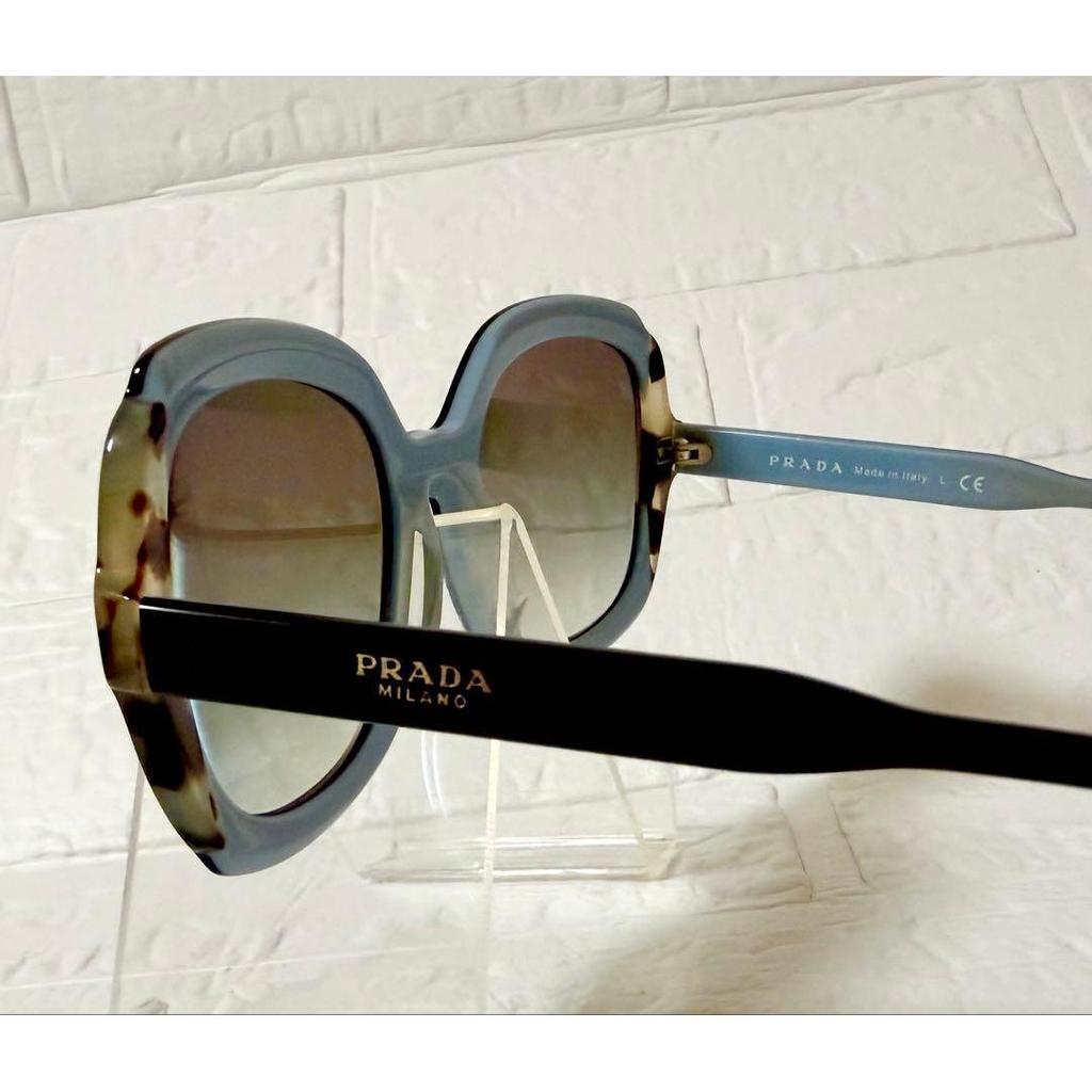 Used Excellent Condition PRADA Sunglasses/eyeglasses, Tortoiseshell Pattern, Black/blue, SPR16U-F, Purchased At Daimaru Fukuoka.