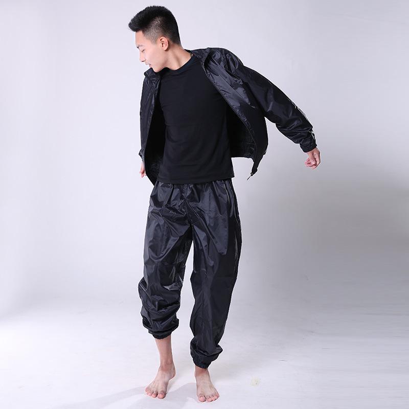 Men's Red Dance Sweat Suit: Two-Piece Set for Body Temperature Management and Moisture-Wicking Exercise