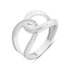 Silver Ring with Cubic Zirconia, Product Weight 2.38 G (2200741)