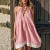 Womens Deep V Neck Loose Fit Hem Dress Casual Summer Dresses for Women Boho Dresses for Women Maxi Dresses for Women Sundresses for Women