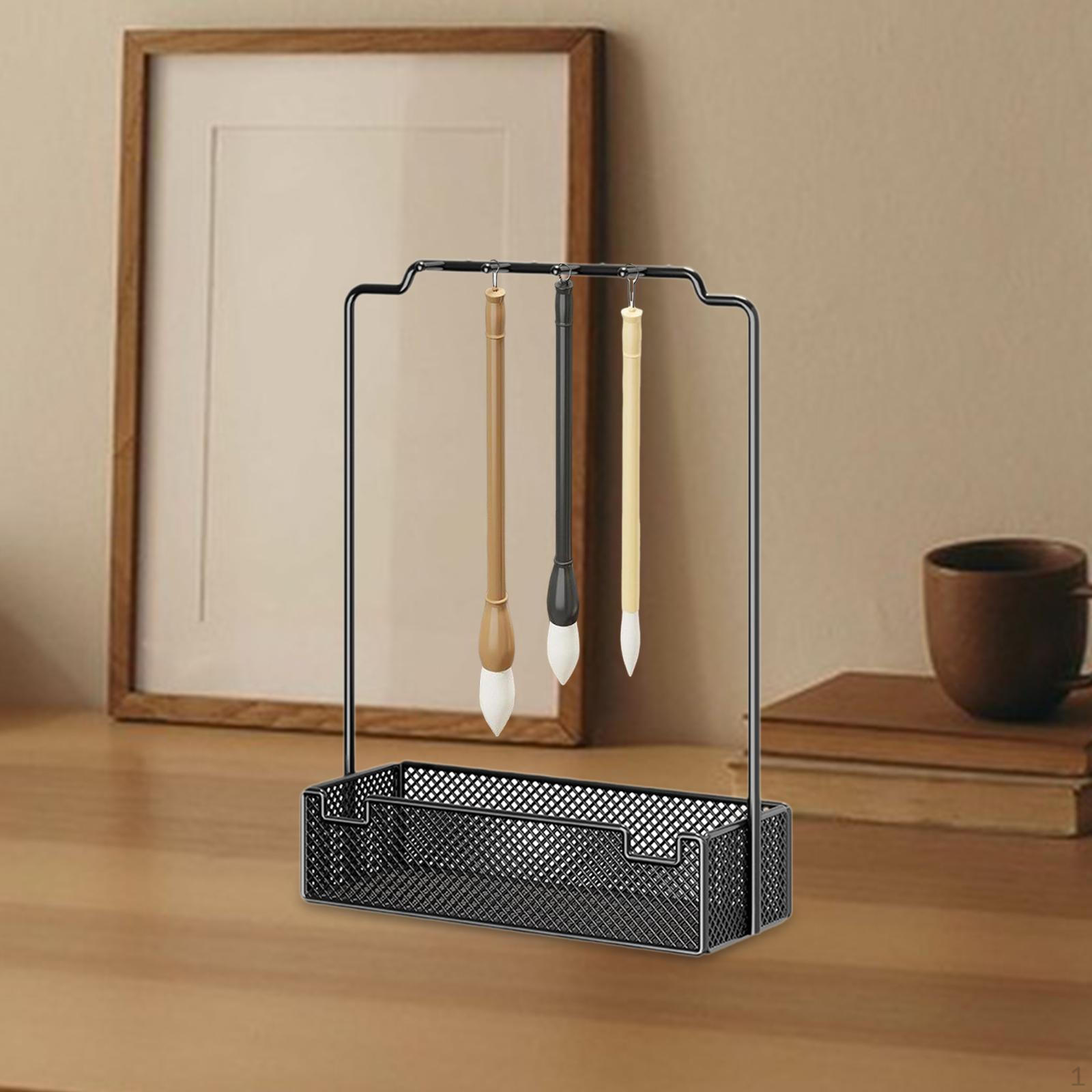 

Chinese Calligrapghy Brush Hanger ,Brush Holder, Desktop Storage, Versatile ,Decoration Stand Rack чорний