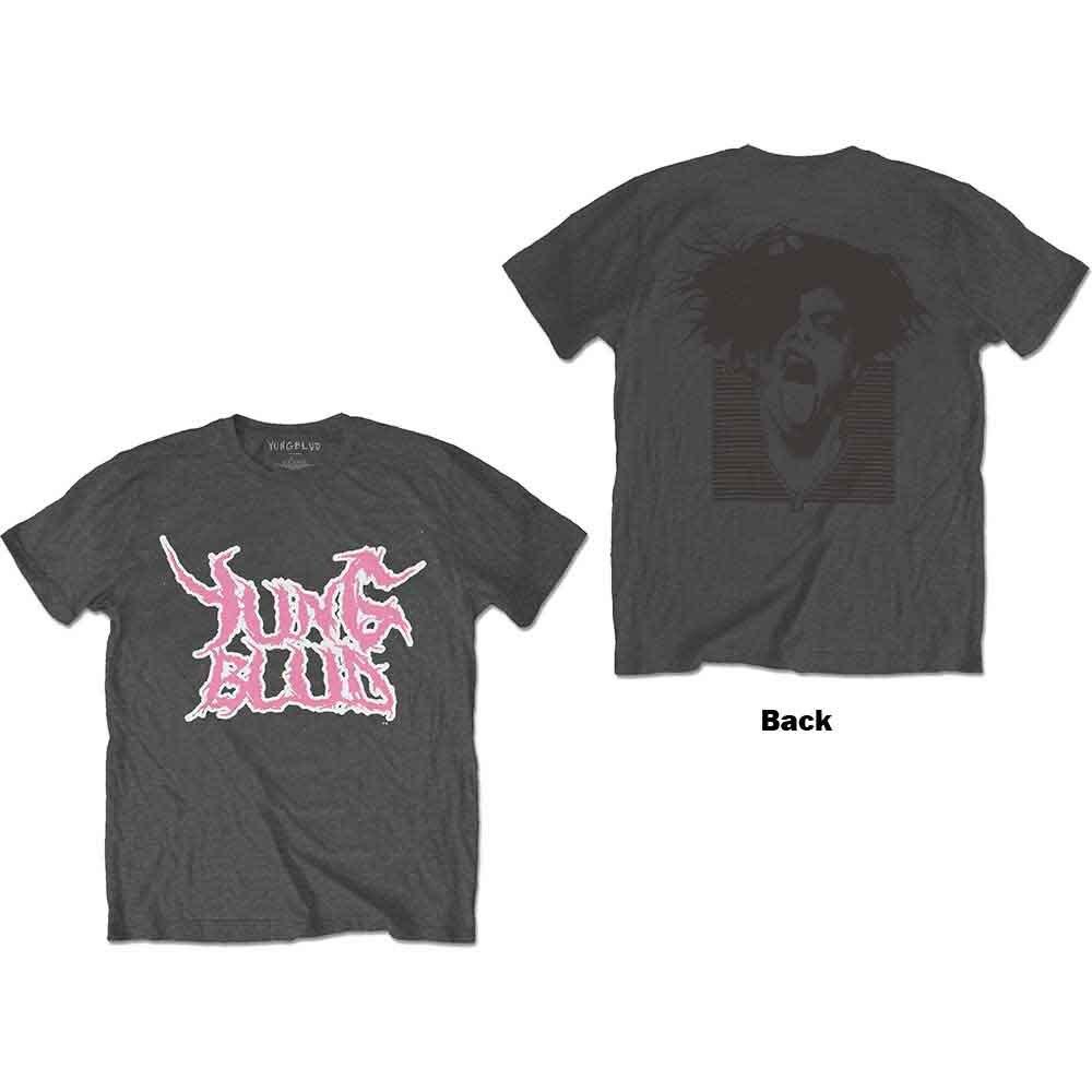Yungblud Unisex TShirt Deadhappy Pink (Back Print) (XLarge) S