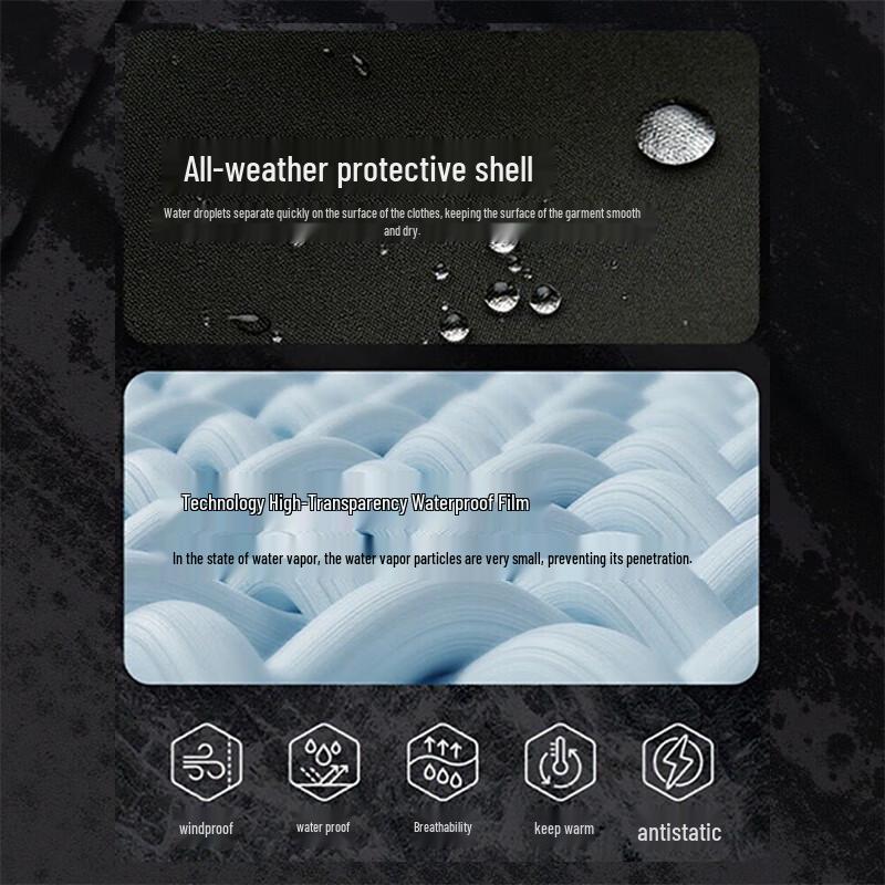 JEEP SPIRIT Men's 3-in-1 Windproof Mountaineering Jacket