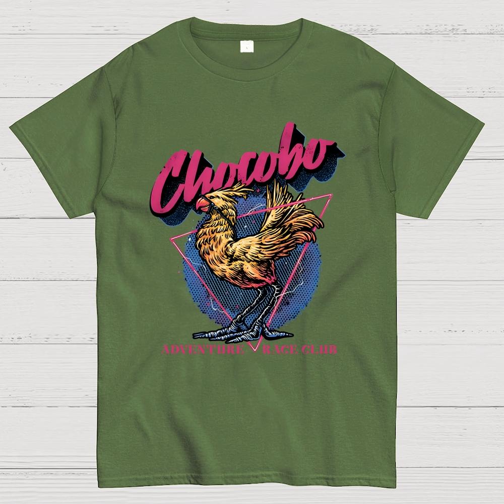 Chocobo Adventure Race Club Unisex Cotton Summer Casual Cool Loose T-Shirt