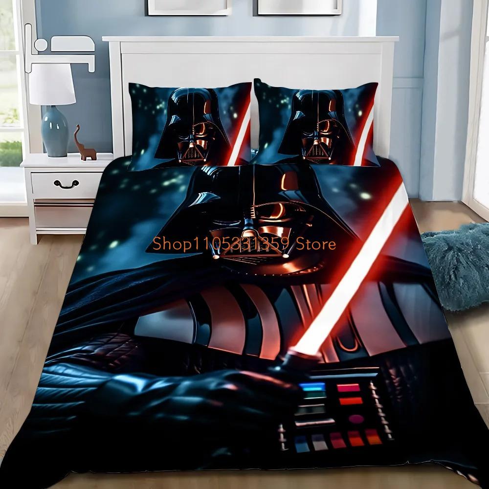 Cartoon W-Wars S-Stars Bedding Set For Children And Adults,3D Printing Duvet Cover Pillowcase Queen King Quilt Cover Suitable