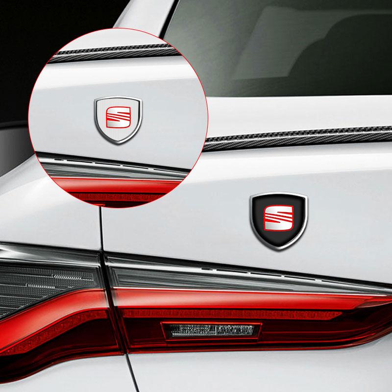 1Pcs 3D Metal Auto Door Shield Emblem Car Body Badge Sticker Styling for SEAT Leon FR 5 6 MII Altea 5F Ibiza Toledo Cordoba Alhambra MK3
