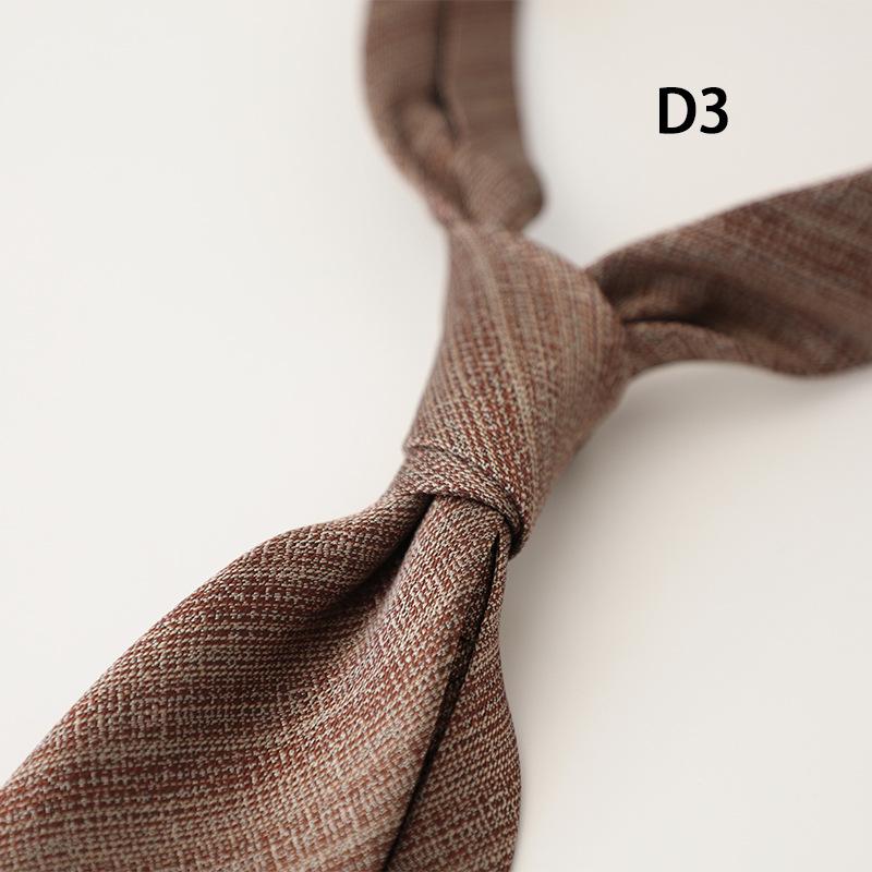 Men's Korean Style Formal Business Ties - Spring/Summer Collection (8CM, Simple Lines, Red/Coffee/Beige Series, Hand-tied)