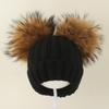 Kids Winter Warm Knitted Set Pom‑pom Hat Scarf Gloves 3‑Pcs Set Or Single Beanie Hat Windproof Ear Protection For Boys Girls Cold Weather Outdoor