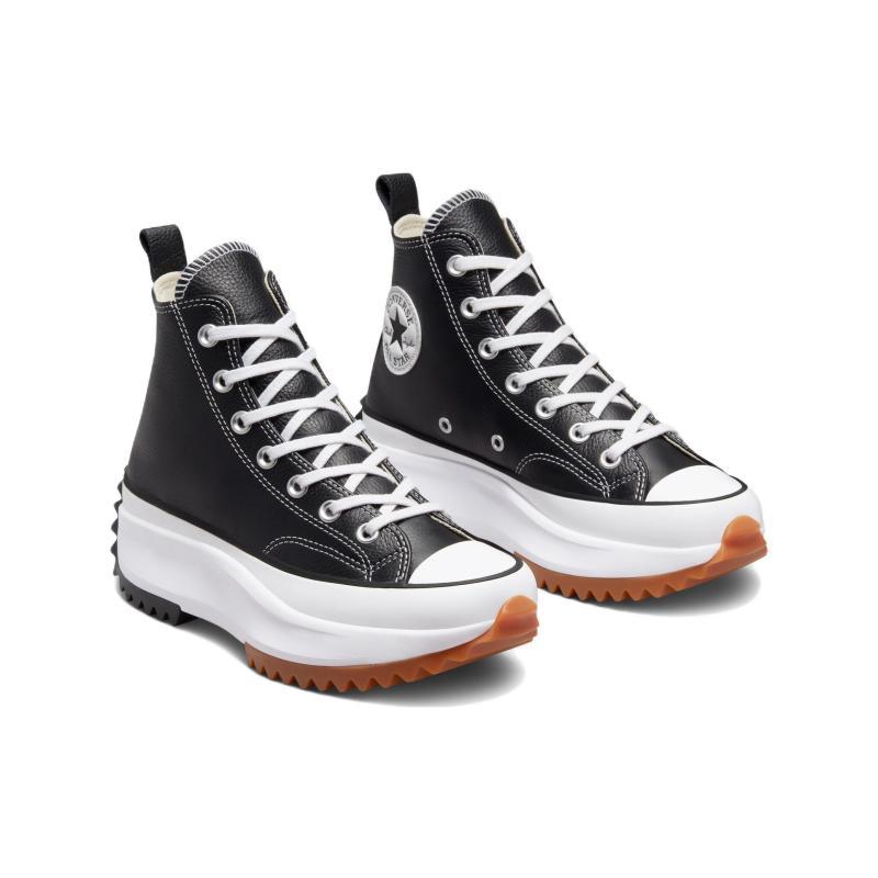 Converse Run Star Hike Comfortable Platform High Top Canvas Shoes Unisex Black