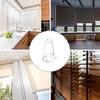 12/36Pcs Clear Blind Hold Down Brackets Drapes Shutters Curtain Bottom Rails Holders Clips Positioning Hook with Screws