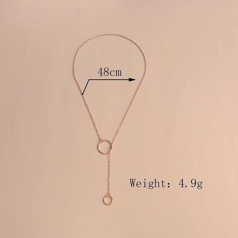 Hot-selling women's necklace, cold wind sexy metal adjustable long necklace