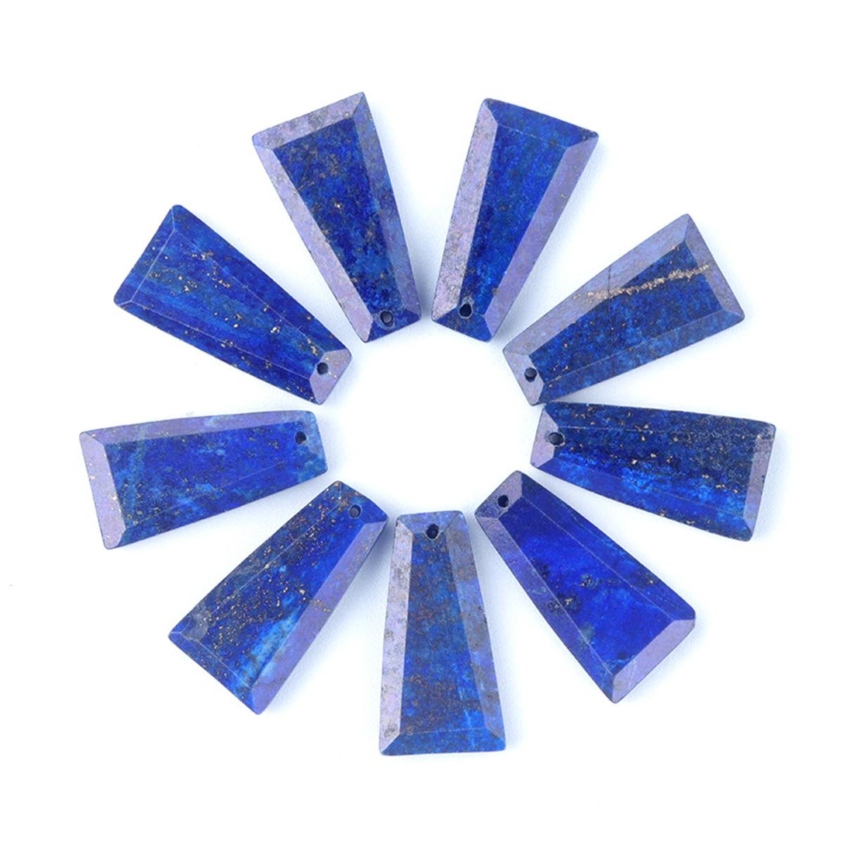 

1 шт., лечебные хрустальные бусины Рейки с отверстием, трапециевидные граненые бусины из натурального камня, драгоценных камней, свободные бусины для изготовления ювелирных изделий, аксессуары для рукоделия, ремесло 25x13 мм 25x13mm