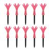 10Pcs Golf Tees Plastic Adjustable High Stability Wear Resistance Reliable Golf Ball Tees for GolferPink