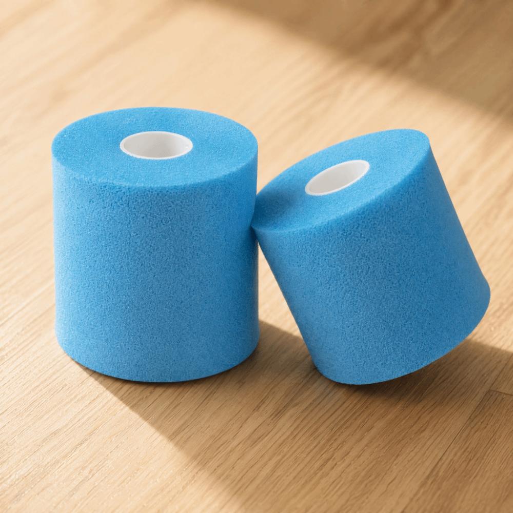 2PCS Elastic Athletic Tape Breathable Underwrap Tape Flexible Foam Underwrap  For Badminton Racket синий