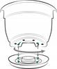 Round Plastic Flower Pot With Saucer, Smooth, Malta