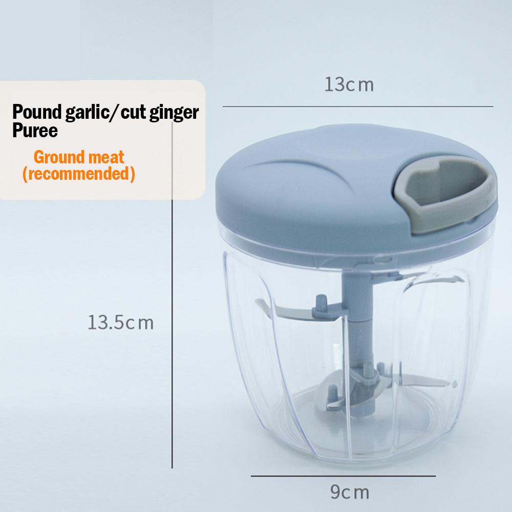 500/900ML Vegetable Cutter Chopper Garlic Chopper Manual Rotate Slicer Fruit Garlic Crusher Kitchen Gadget Blenders Meat Grinder
