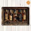 1 Piece Retro Metal Tin Sign Decorative Painting 8x12 Inch Office Living Room Patio Wall Decor