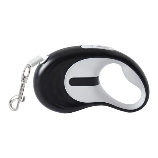 Retractable Dog Leash 16 Ft Rope Pet Leash Heavy Duty Tangle-free Leash with Handle One-Button Control 5m чёрный