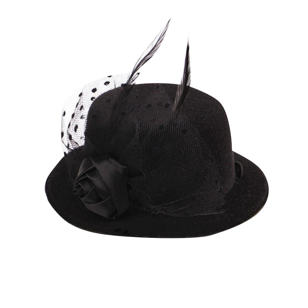Dog Puppy Hat Headband Hat Headwear Pet Hat Fashion Decoration Top Hats Gentleman Fedora Dog Cap For Christmas Party