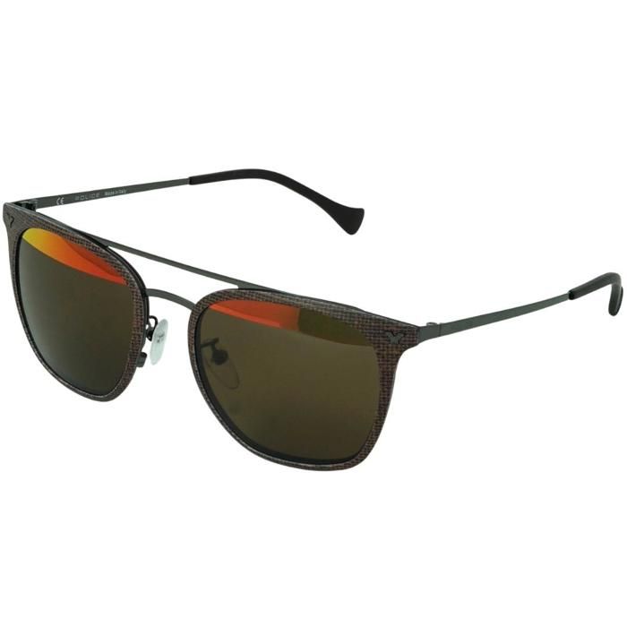 Lunettes de soleil - Police - SPL15253GGNH - Métal doré - Verres polarisants verts - Protection UV 100%