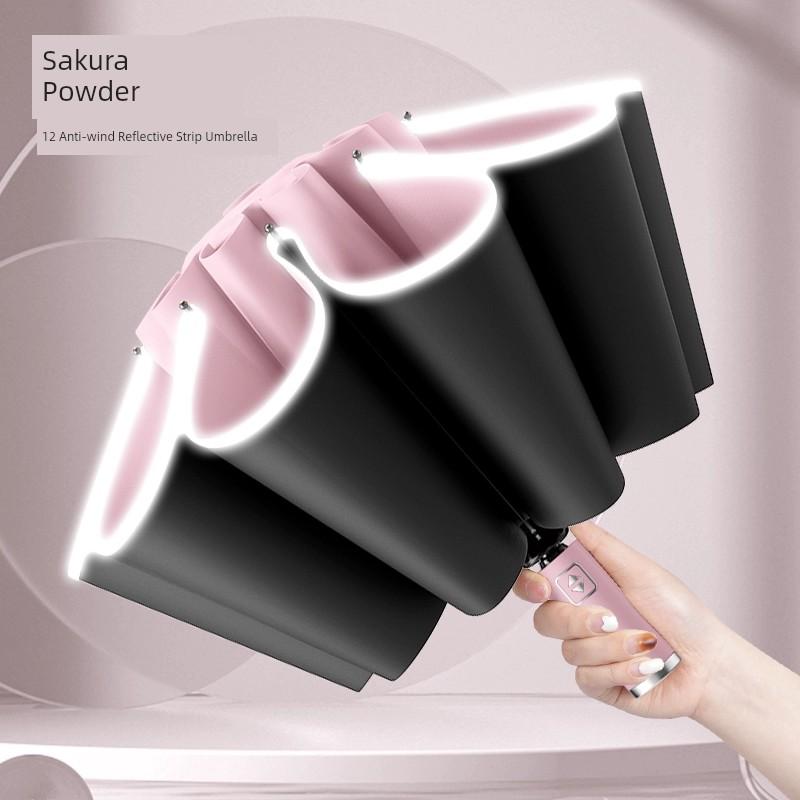 32-Rib Umbrella for Men and Women, Fully Automatic, Reverse Large Size, Double Folding, Heavy Rain Special, Car Storage, Dual-Use for Sun and Rain