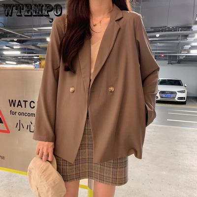 Small Suit Jacket Women's Spring and Summer Solid Color Fashion Outer Long-sleeved Wear Suit