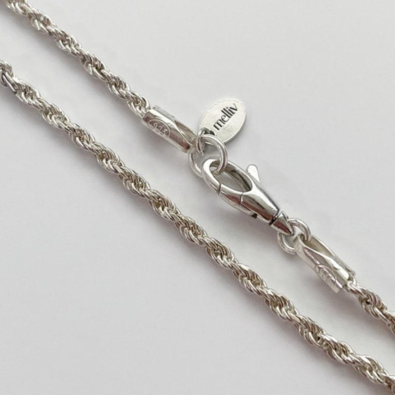 Melliv Silver Simple Rope Chain Bracelet_mvb03