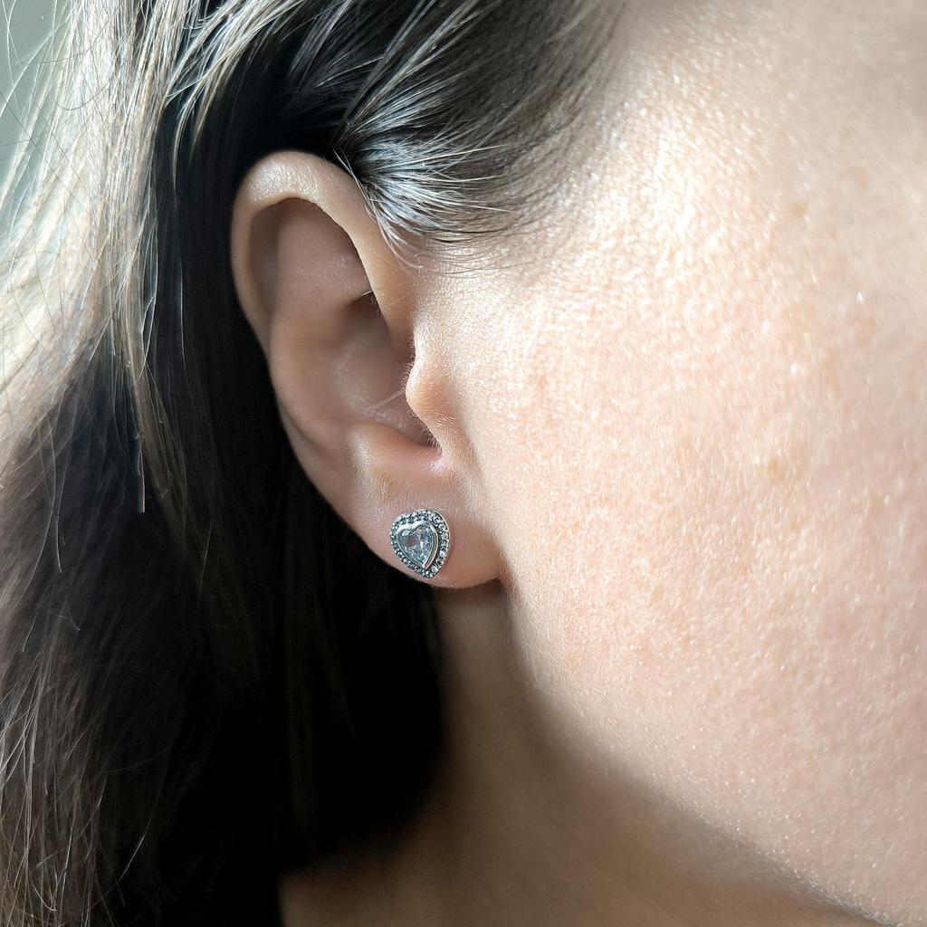 Silver Earrings with Cubic Zirkonia (60002055)