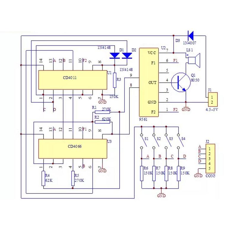 16 Music Sound Box Box-16 Board 16-Tone Electronic Module Diy Kit Parts Components Soldering Practice Learning Kits