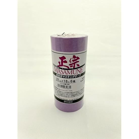 Kamoi Kakoshi Architectural Painting Masking Tape Masamune Width 21mm x Length 18m, 6-Roll Pack B07N2S4K4F