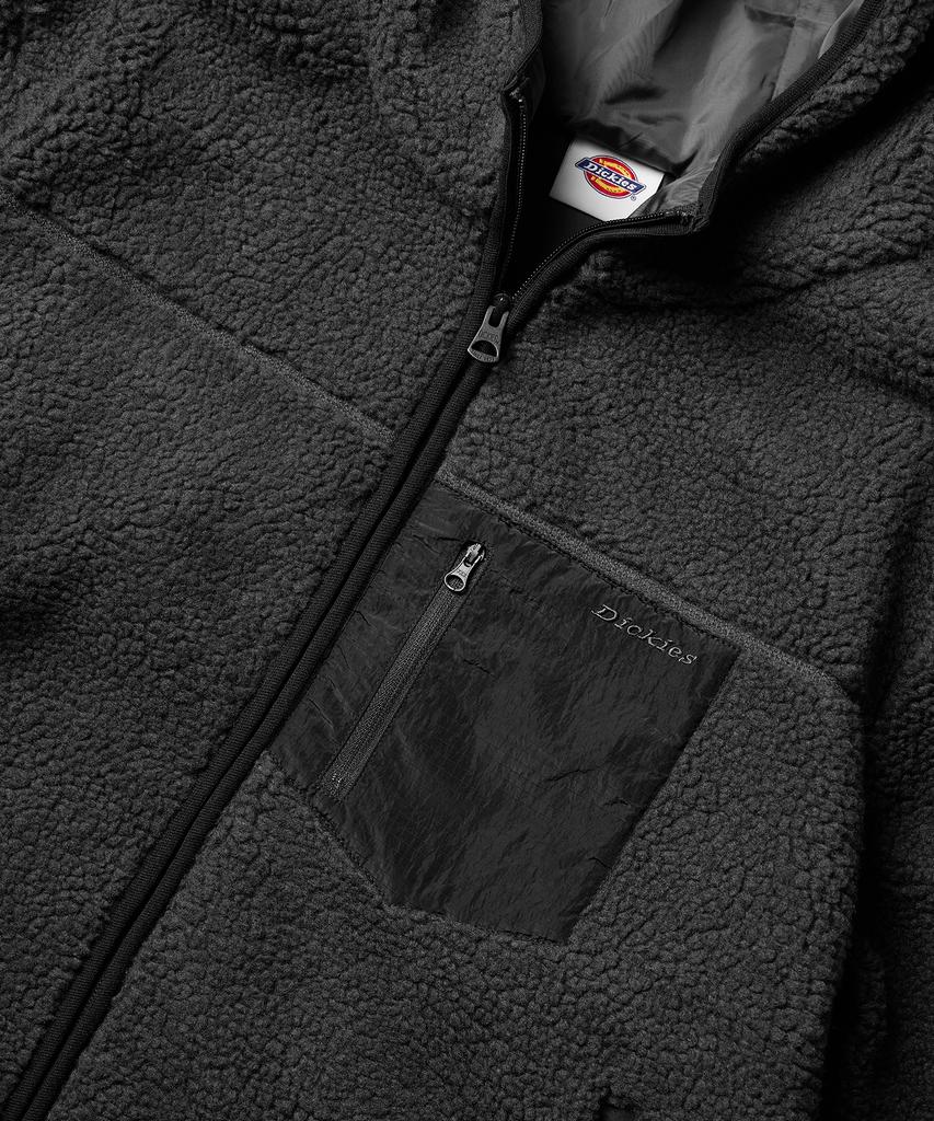 Dickies Fleece Pocket Zip-Up Hoodie Gray
