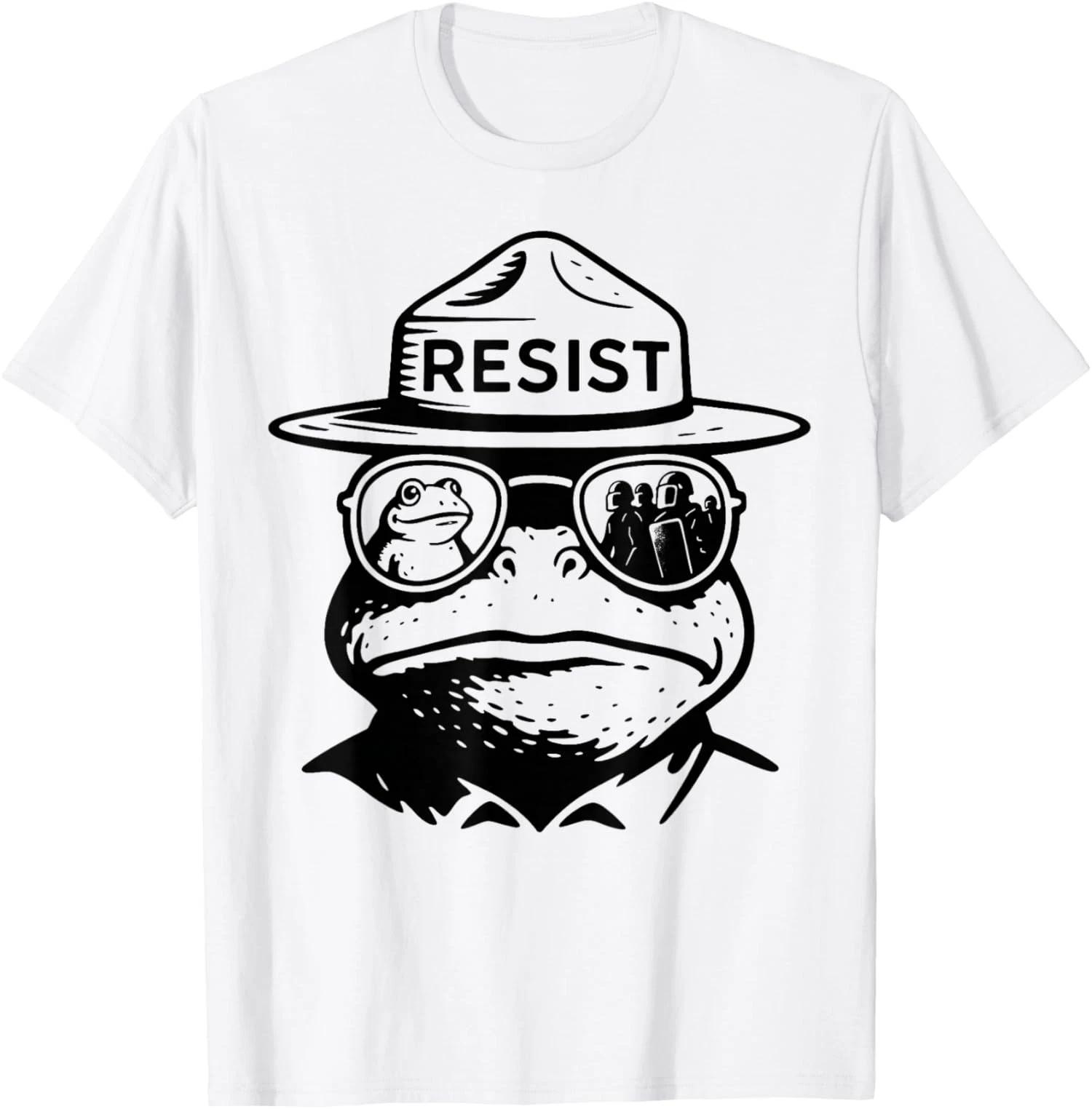 Portland Frog Funny City Art Portland Frog Protest T shirt XL