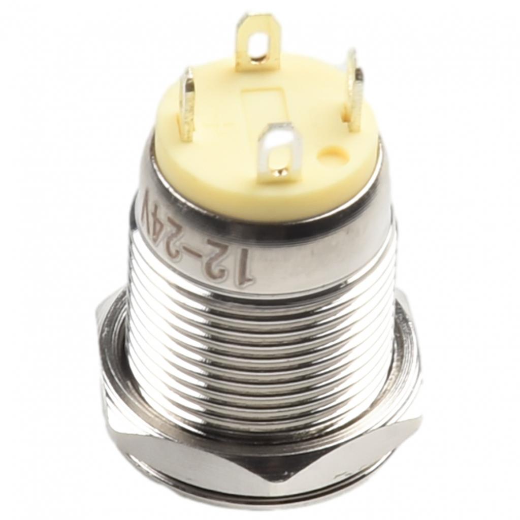 Power Button Switch DIY Equipment Green Metal Button