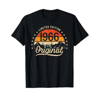 Limited Edition Original 1966 Vintage 60th Birthday Unisex T Shirt Vintage Designer Clothes Unisex Comfortable Casual
