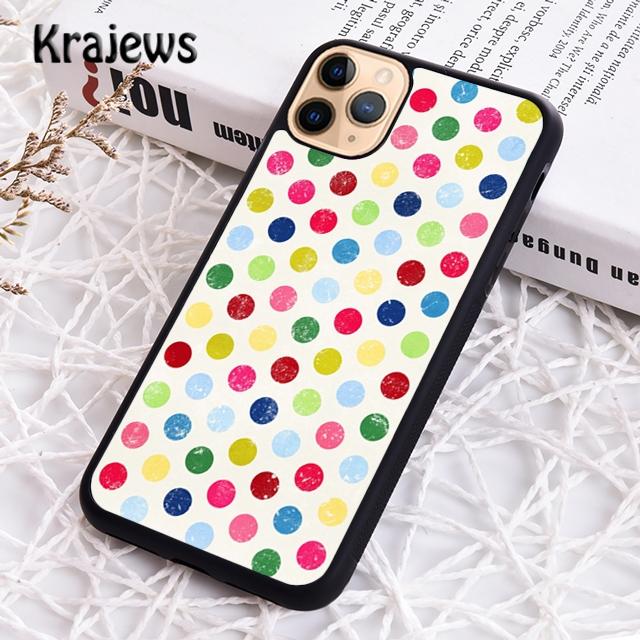 Krajews Polka dots Colorful Phone Case Cover For iPhone 17 Air 16 15 14 plus 11 12 13 pro max coque Shell Fundas