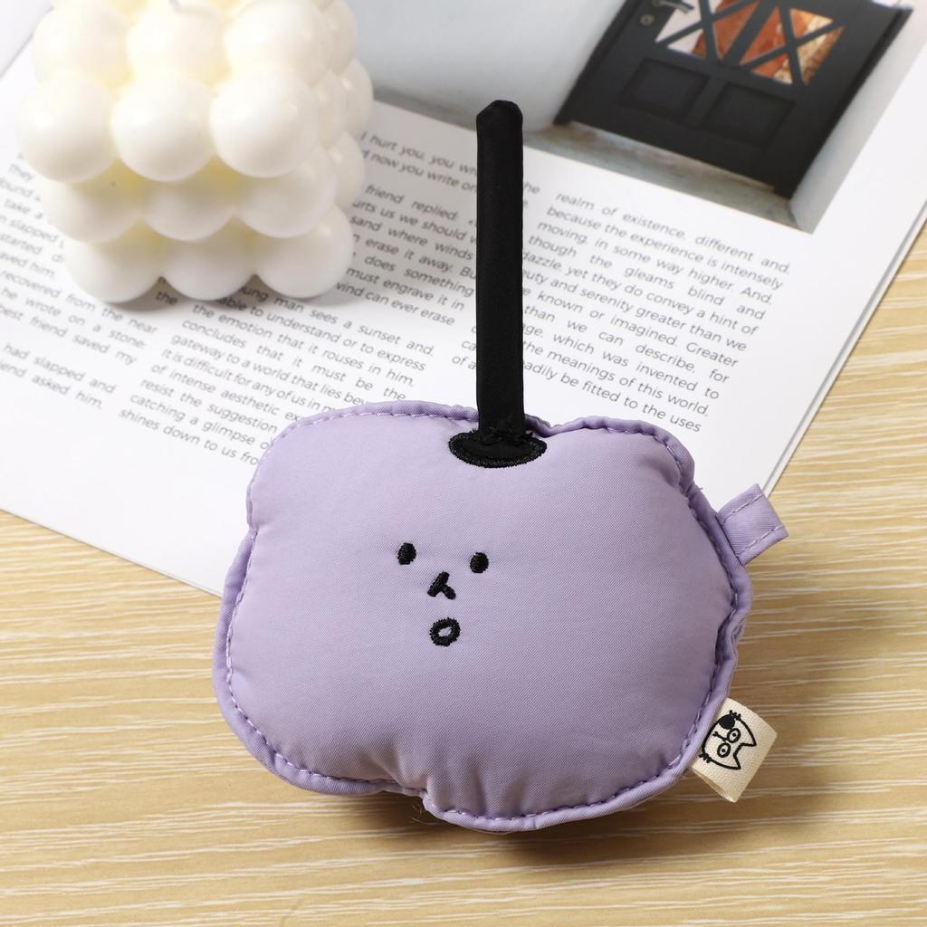 Apple Plush Cute Earphone Case: Soft Anti-collision AirPods Cover with Mini Pendant Ornament