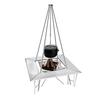 CAMPING MOON Steel Fire Stand with Mesh Sheet and Fan MT-011 All-Stainless