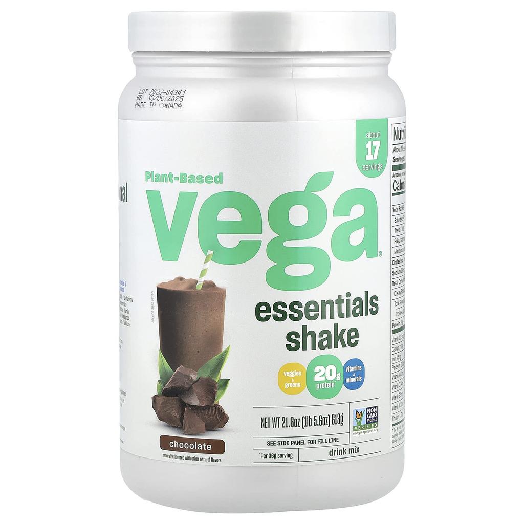 Plant-Based Essential Shake, Chocolate, 613G (1Lb 5.6Oz)