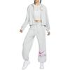 Nike Air Embroidered Logo Hoodie With Zip Women Hoodie Photon-Grey FN1895-025