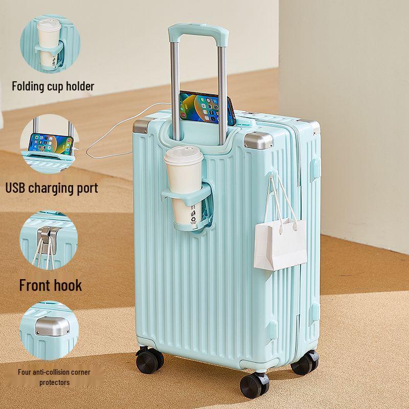 Multi-Functional Travel Suitcase with Universal Wheels, Large Capacity, Pull-Handle, Password Lock, for Men and Women, Ideal for Students.