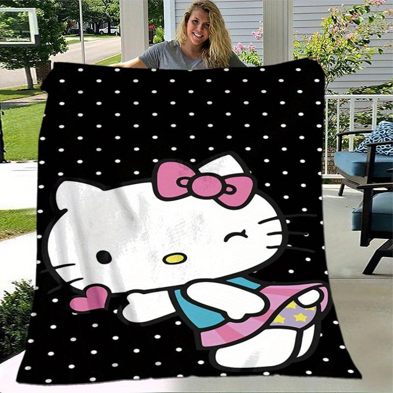 1pc. Hello Kitty Cute Cartoon Print Blanket - Perfect for Home, Office, Outdoor Use, Gift Idea, Suitable for All Seasonsz041718