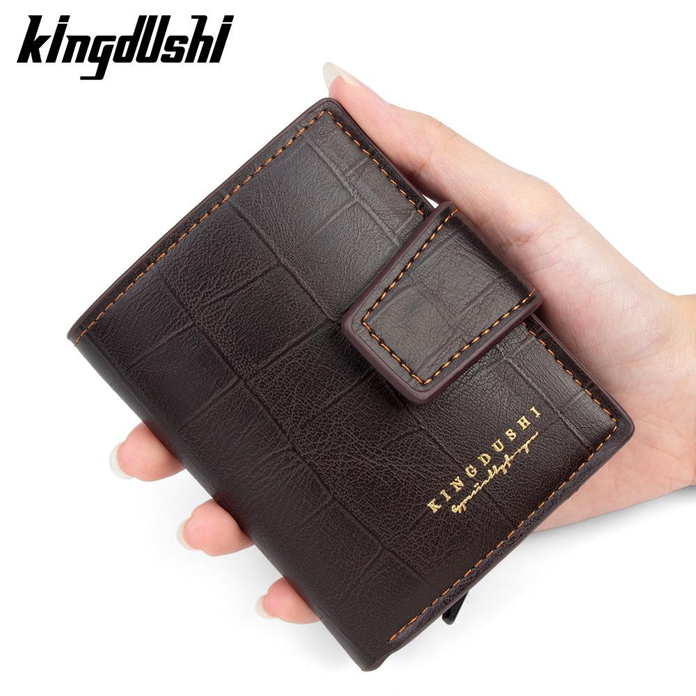 New Men's Trifold Magnetic Card Holder: Multifunctional Wallet with Multiple Card Slots