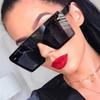 Fashion Vintage Oversized Sunglasses Woman Brand Designer Mirror Luxury Male Sun Glasses Retro Fashion Big Frame Square