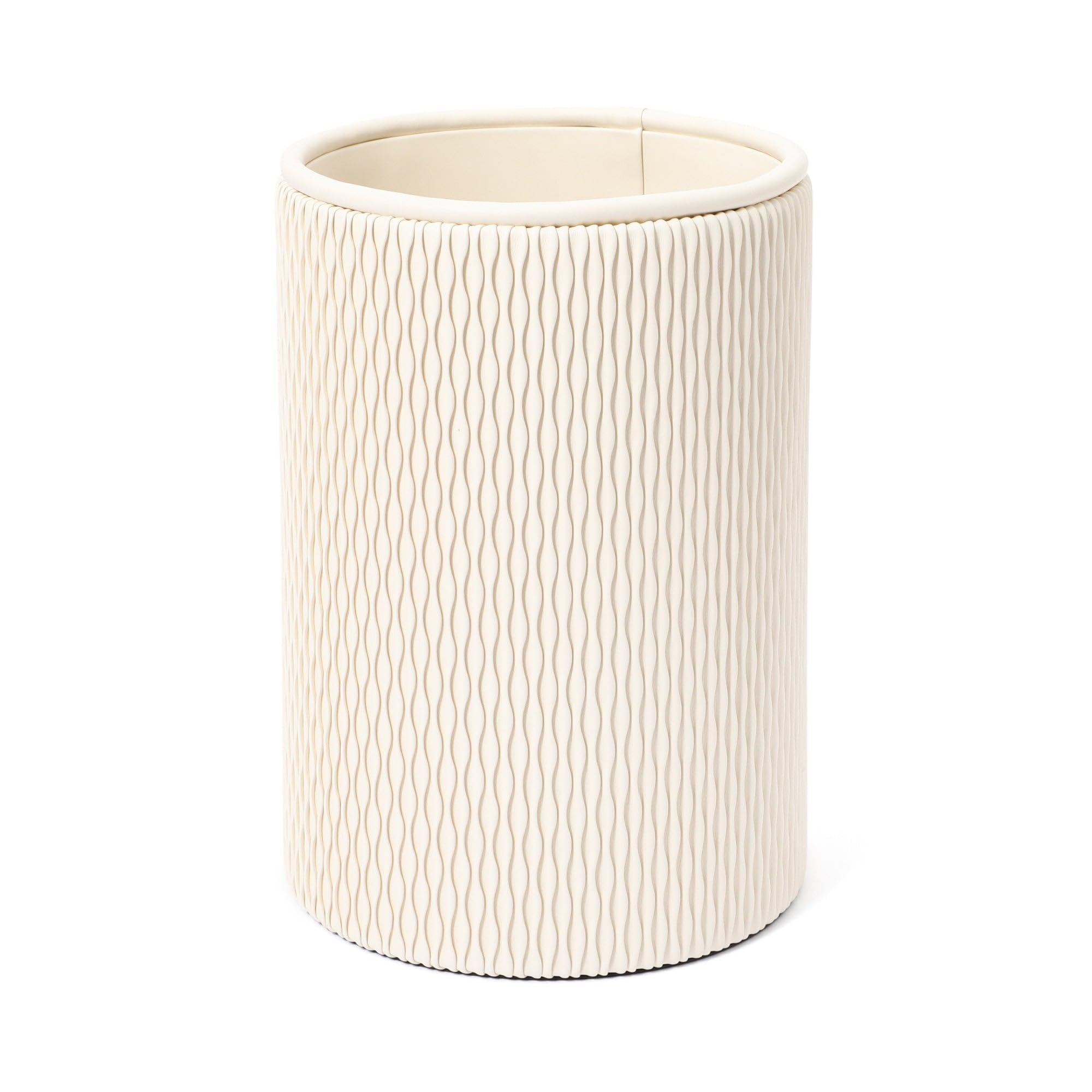 

Francfranc Wave Dustbin, Medium, Ivory, Stylish, Perfect for New Homes and Moving