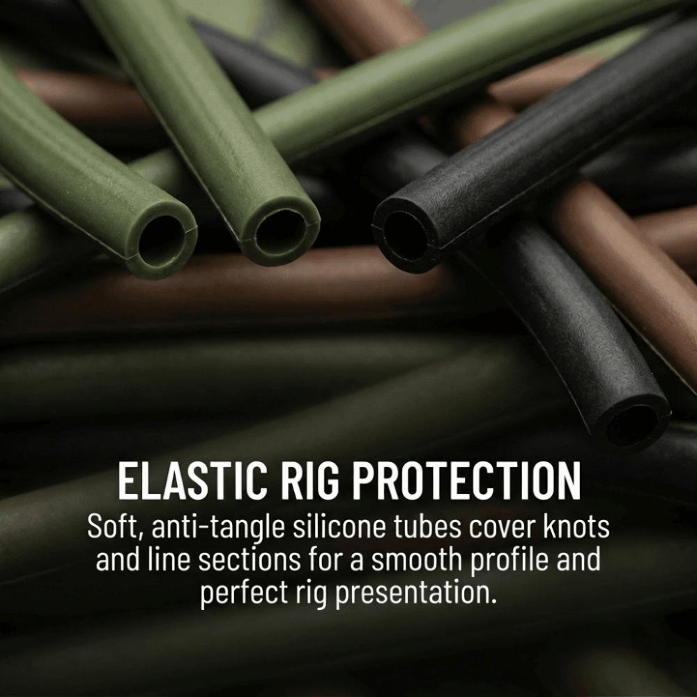 6PCS Silicone Carp Fishing Tube Sleeve Anti-Tangle 3 Colors Fishing Tube Sleeve 1m Lenght Fishing Lines Tube Sleeve Bait Fishing