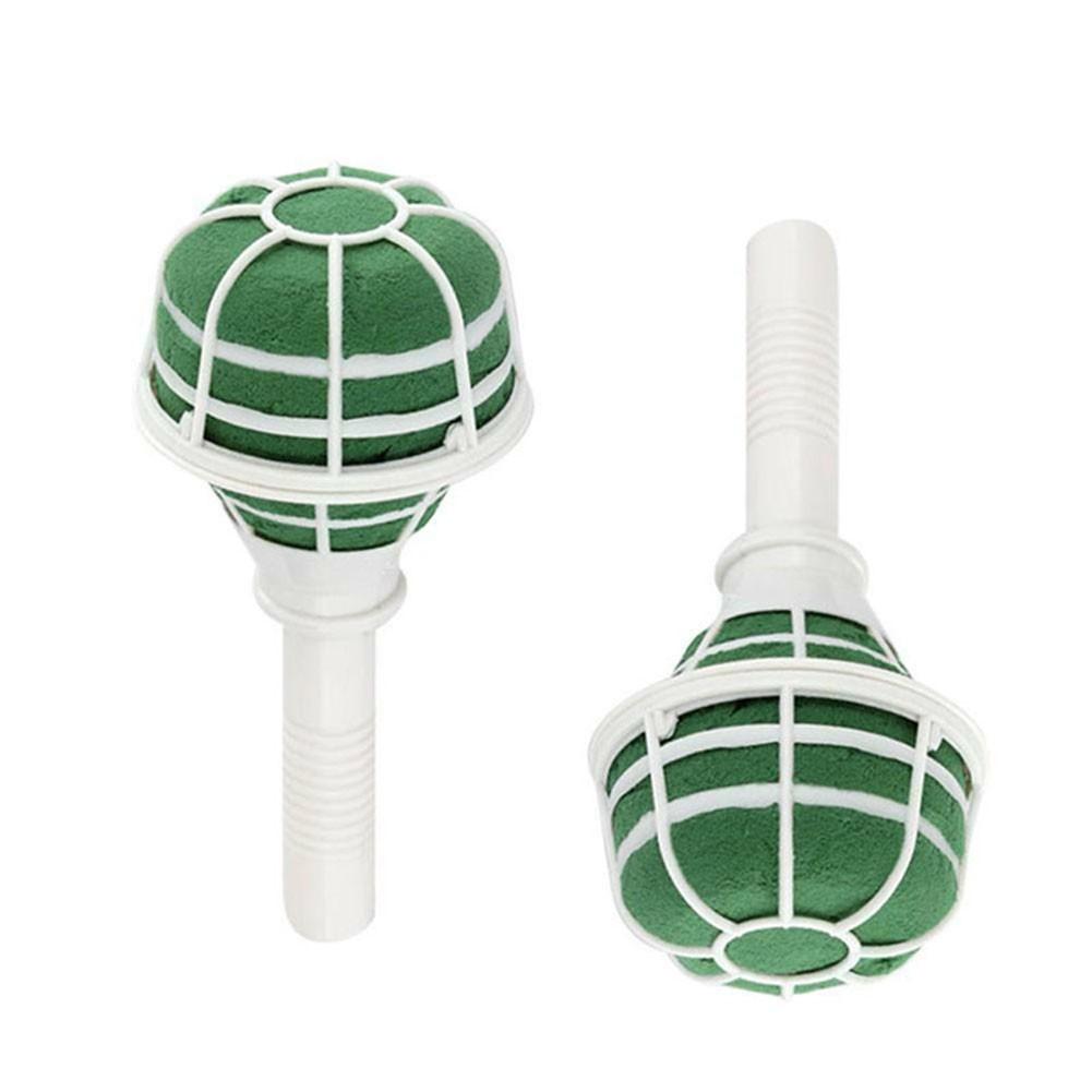 1/6Pcs 18cm Bridal Wedding Flower Decoration Bouquet Foam Holder Green DIY Floral Handle Base Bracket Supply Party Supplies